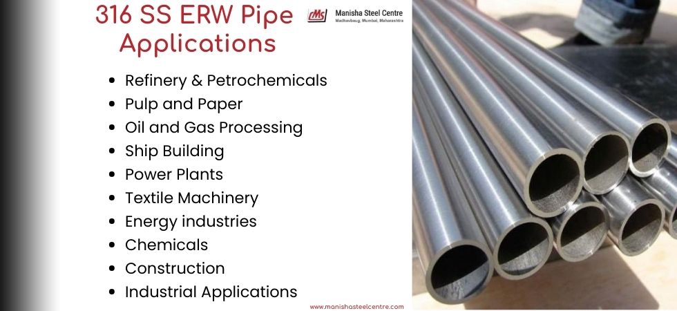 316 SS ERW Pipe Applications