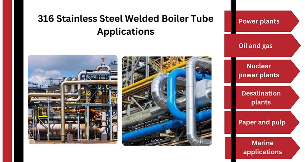 316 Stainless Steel Welded Boiler Tube Applications