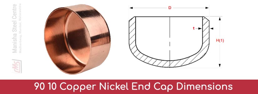 90 10 Copper Nickel End Cap Dimensions