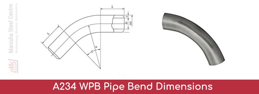 A234 WPB Pipe Bend Dimensions