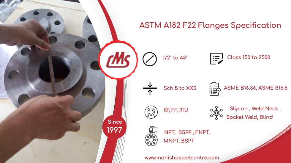 ASTM A182 F22 Flanges Specification