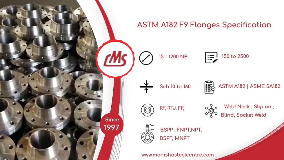 ASTM A182 F9 Flanges Specification