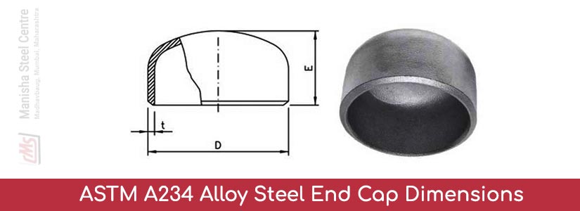 ASTM A234 Alloy Steel End Cap Dimensions