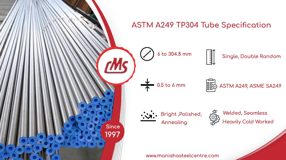 ASTM A249 TP304 Tube Specification