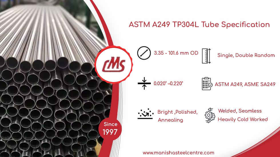 ASTM A249 TP304L Tube Specification ASTM A249 TP304L Tube Specification