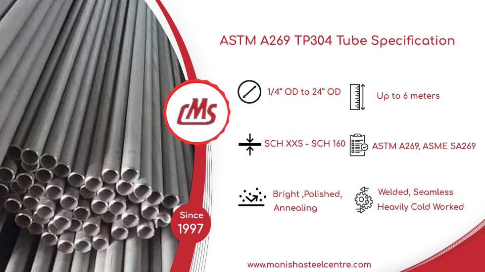 ASTM A269 TP304 Tube Specification