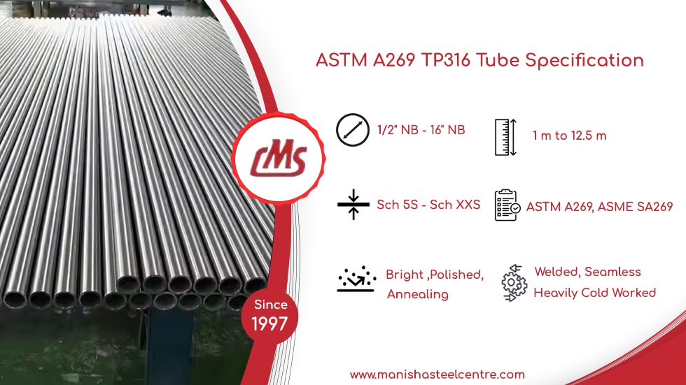ASTM A269 TP316 Tube Specification