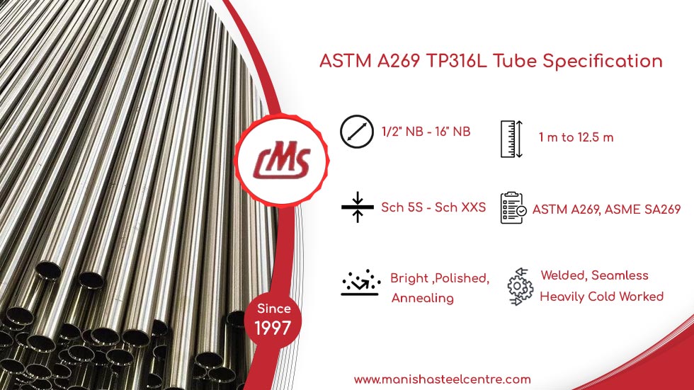 ASTM A269 TP316L Tube Specification