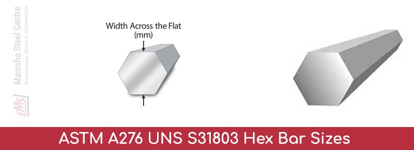 ASTM A276 UNS S31803 Hex Bar Sizes