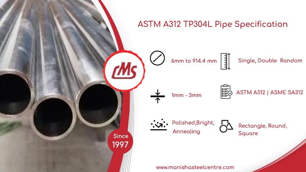 ASTM A312 TP304L Pipe Specification   