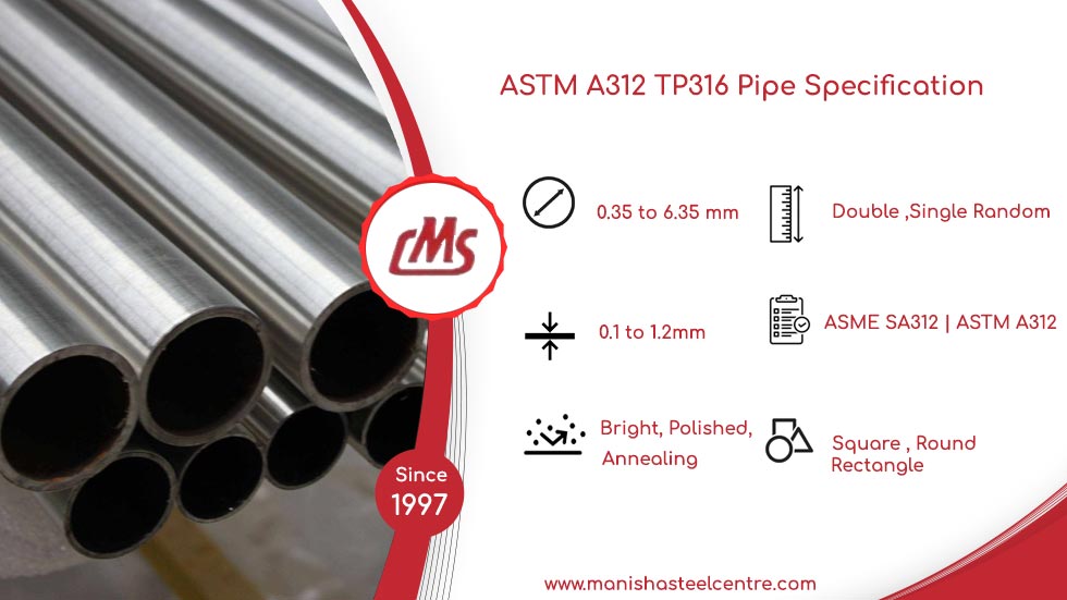 ASTM A312 TP316 Pipe Specification  