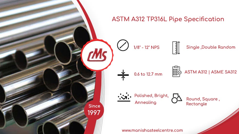 ASTM A312 TP316L Pipe Specification 
