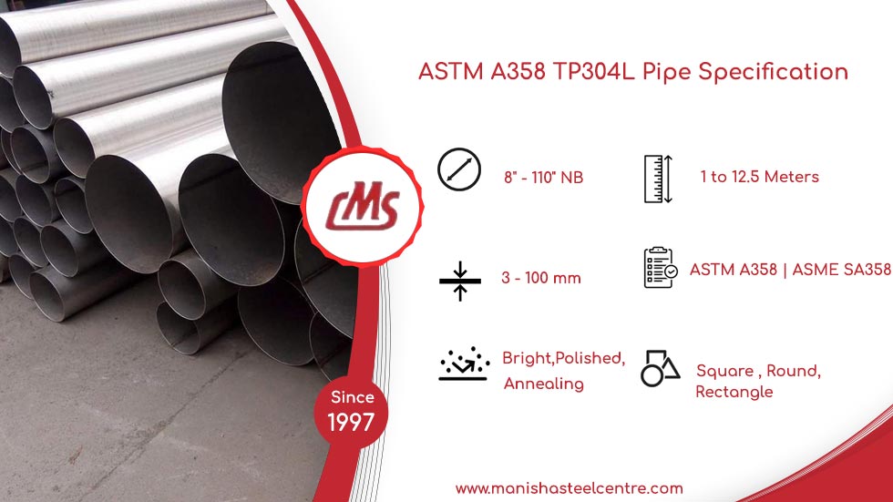 ASTM A358 TP304L Pipe Specification   
