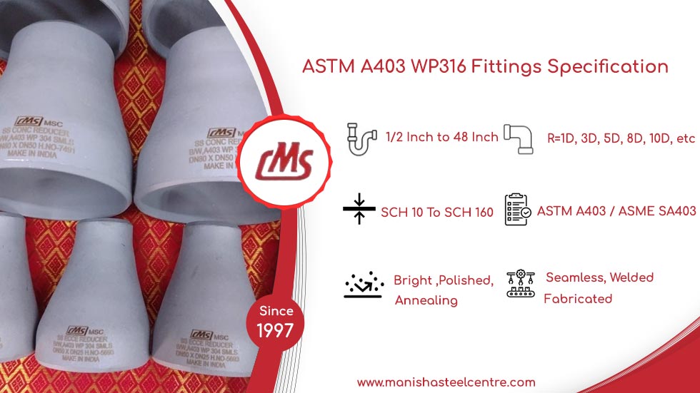 ASTM A403 WP316 Fittings Specification