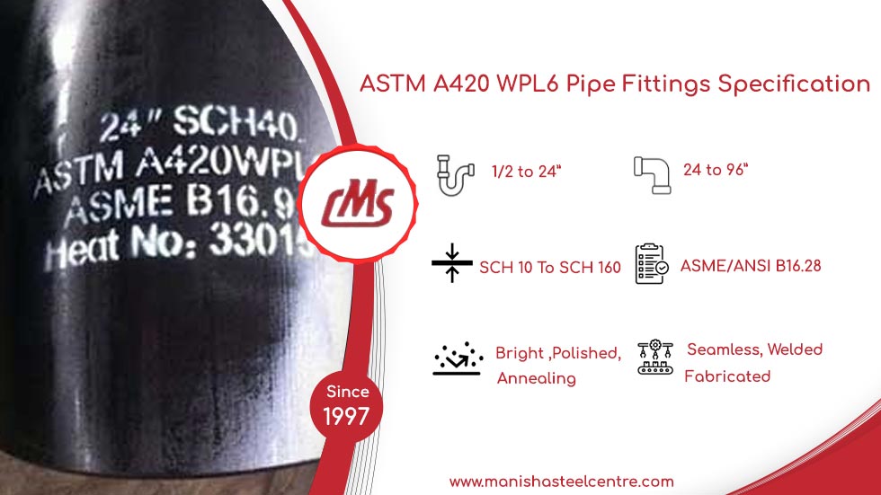 ASTM A420 WPL6 Pipe Fittings Specification