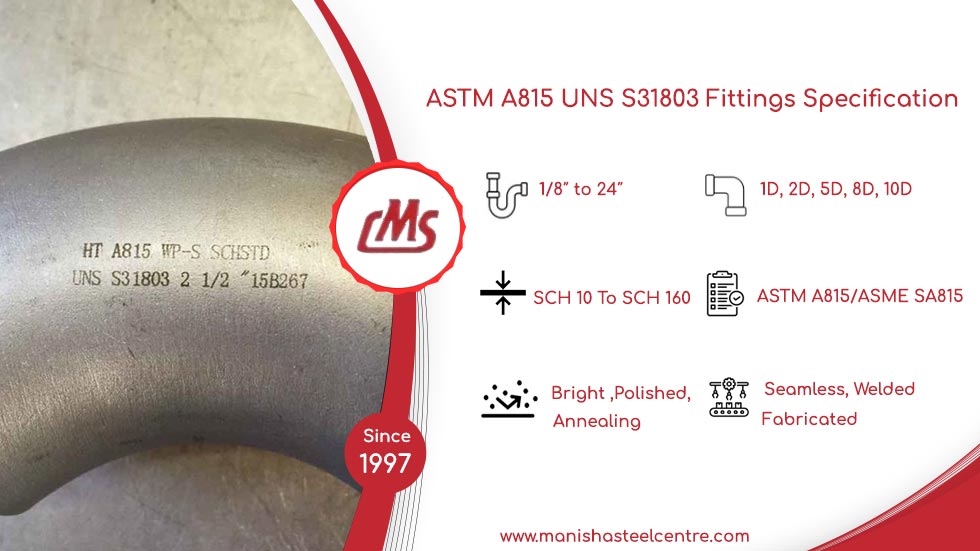 ASTM A815 UNS S31803 Fittings Specification