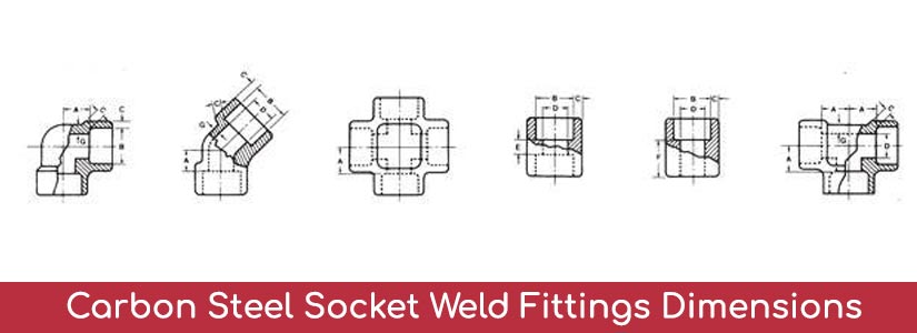 Carbon Steel Socket Weld Fittings Dimensions