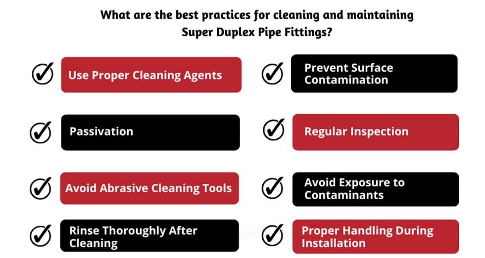Cleaning and Maintaining Super Duplex Pipe Fittings
