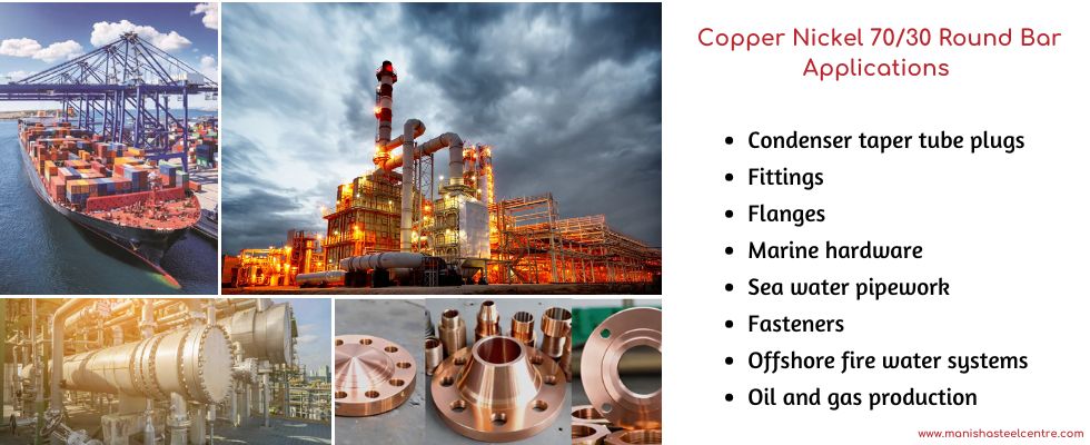 Copper Nickel 70/30 Round Bar Applications 