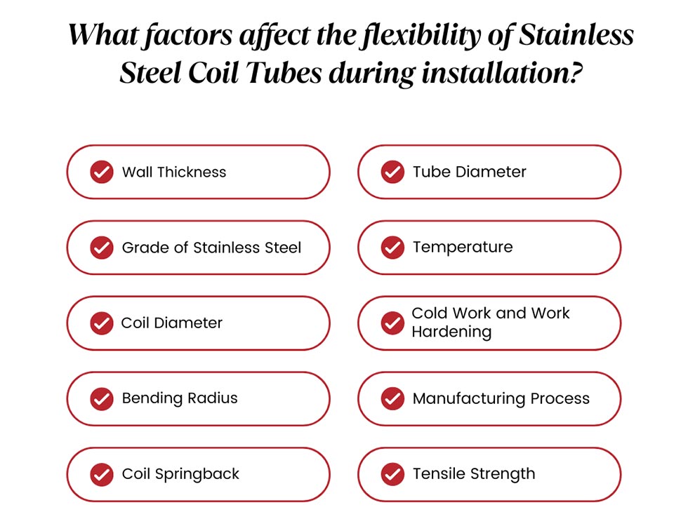 Flexibility of SS Coil Tubes