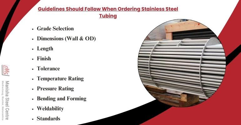Guidelines Should Follow When Ordering Stainless Steel Tubing