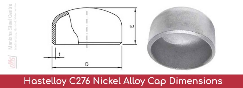 Hastelloy C276 Nickel Alloy Cap Dimensions