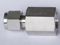 High Pressure PT and NPT Thread Stainless Steel Double Ferrule Connector
