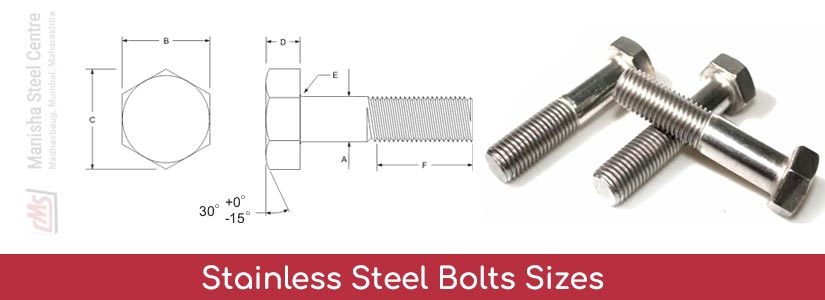 High Tensile Stainless Steel Bolts Sizes