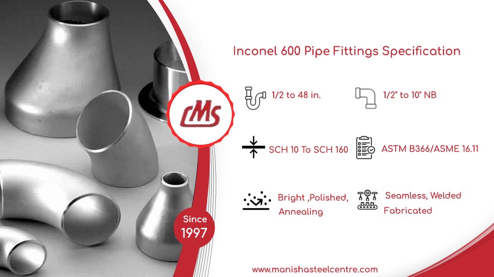Inconel 600 Pipe Fittings Specification