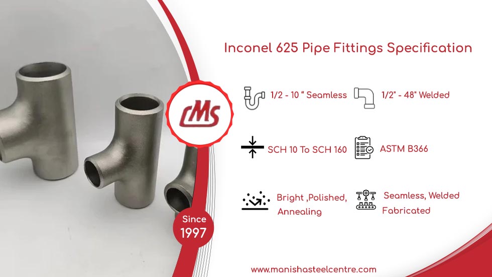 Inconel 625 Pipe Fittings Specification
