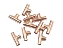 Small Copper Equal Tee 1/4 cxcxc for Refrigeration