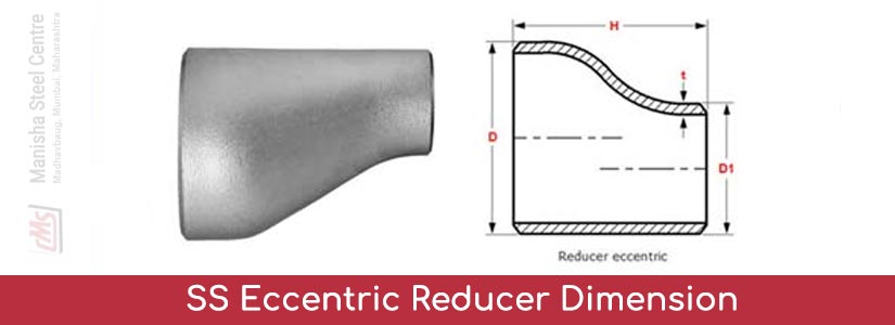 SS Eccentric Reducer Dimension
