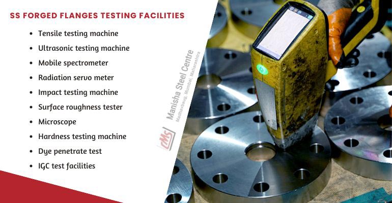 SS Forged Flanges Testing Facilities