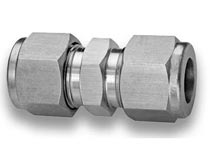 SS316 Stainless Steel Double Ferrules Compression 1/16 to 2' ' Inch Tube Unions