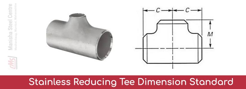 Stainless Reducing Tee Dimension Standard
