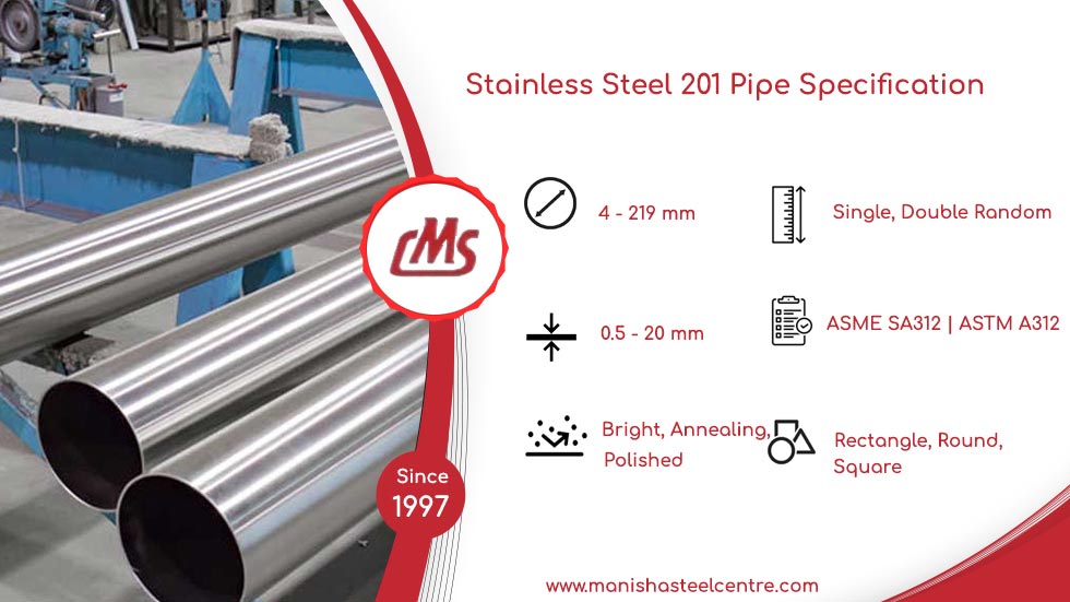 Stainless Steel 201 Pipe Specification