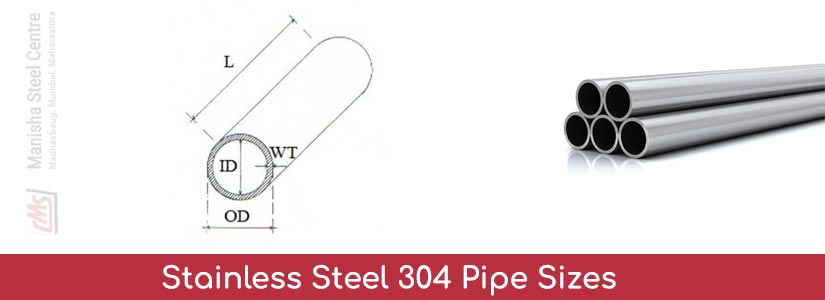 Stainless Steel 304 Pipe Sizes