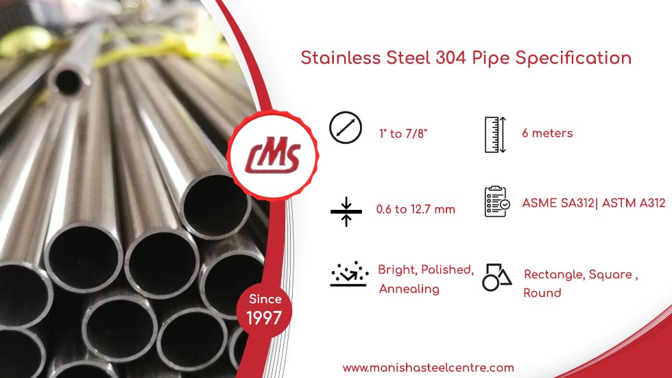 Stainless Steel 304 Pipe Specification  