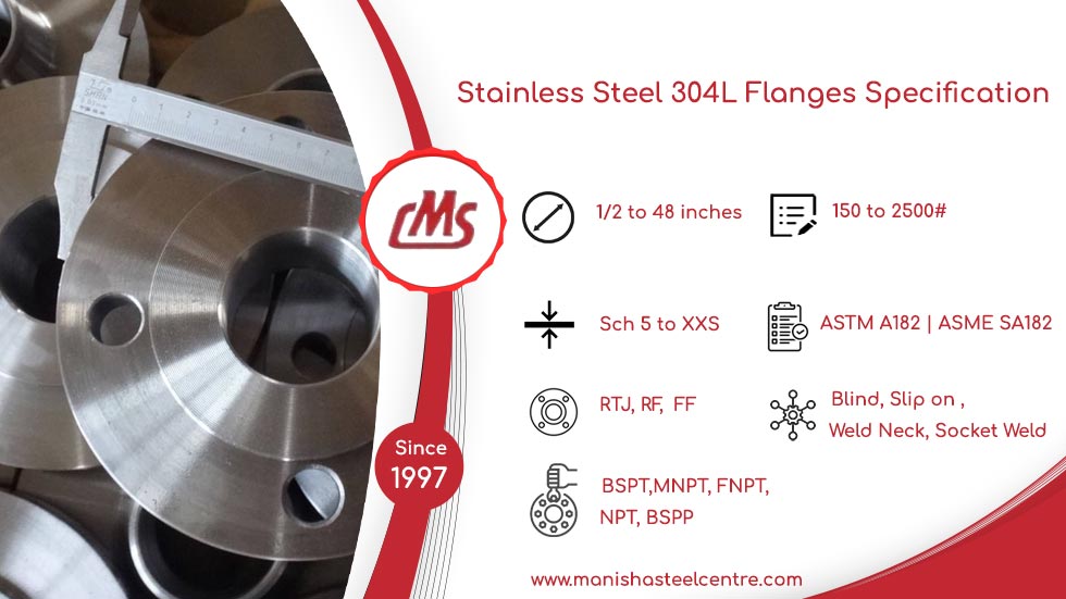 Stainless Steel 304L Flanges Specification