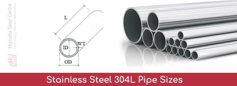 Stainless Steel 304L Pipe Sizes
