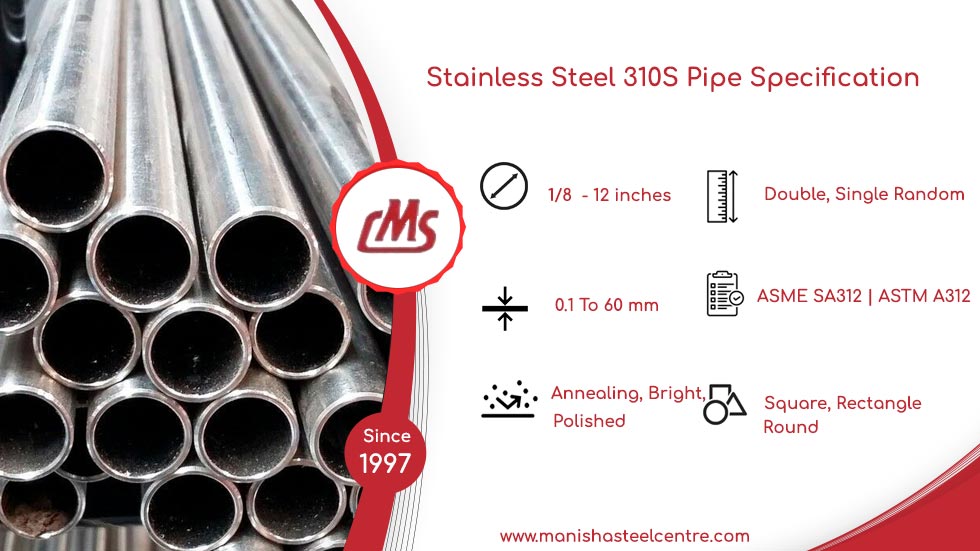 Stainless Steel 310S Pipe Specification 