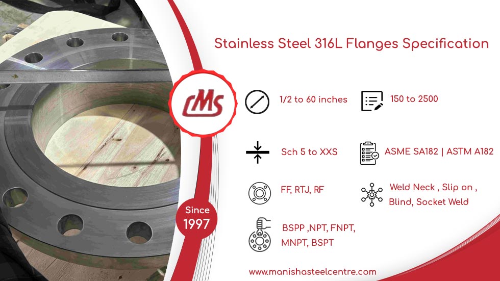 Stainless Steel 316L Flanges Specification Stainless Steel 316L Flanges Specification
