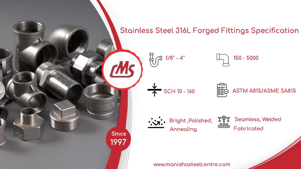 Stainless Steel 316L Forged Fittings Specification