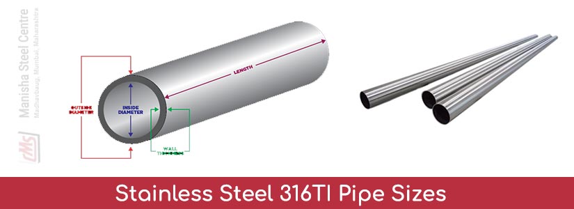 Stainless Steel 316TI Pipe Sizes