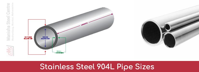 Stainless Steel 904L Pipe Sizes