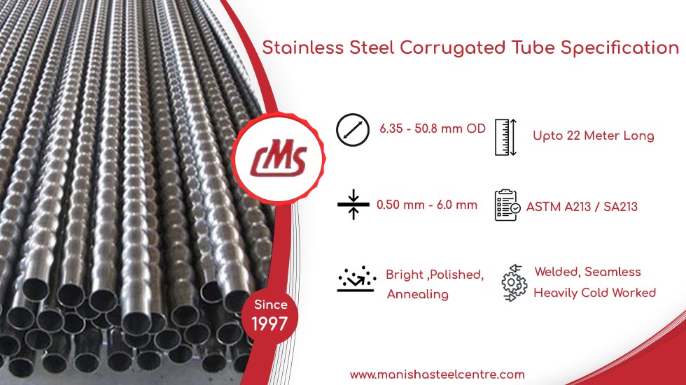 Stainless Steel Corrugated Tube Specification Stainless Steel Corrugated Tube Specification