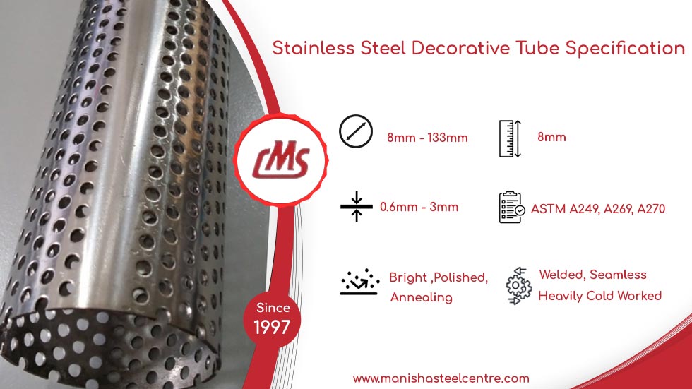 Stainless Steel Decorative Tube Specification