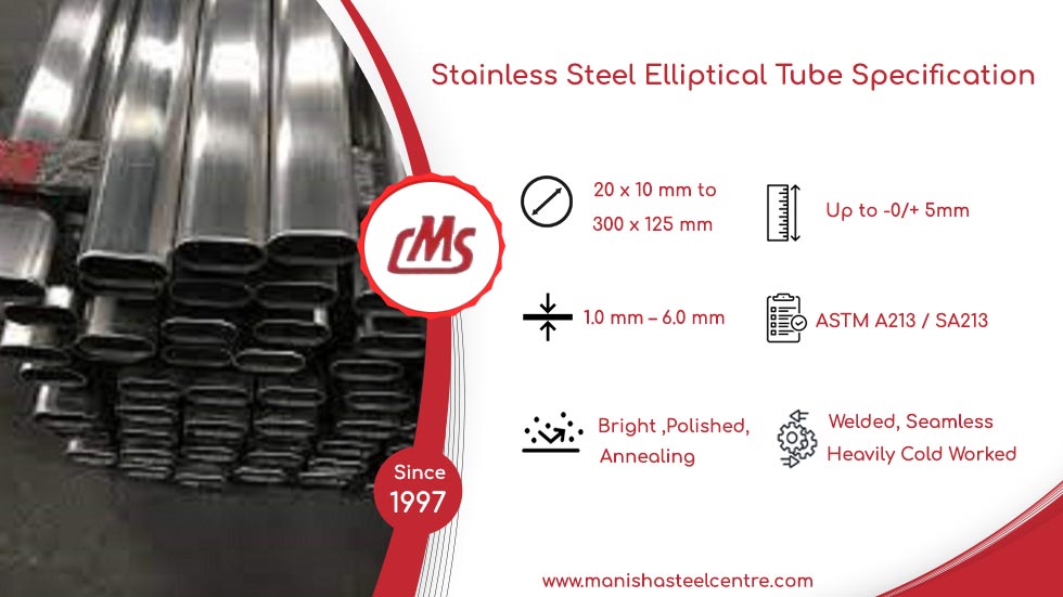 Stainless Steel Elliptical Tube Specification