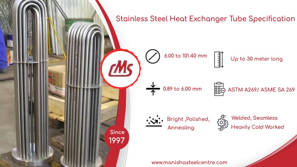 Stainless Steel Heat Exchanger Tube Specification Stainless Steel Heat Exchanger Tube Specification