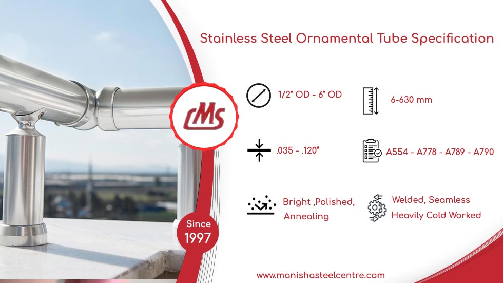 Stainless Steel Ornamental Tube Specification